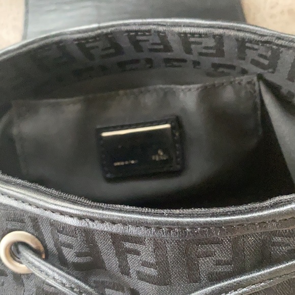 Fendi small zucchino canvas drawstring baguette - Picture 10 of 16